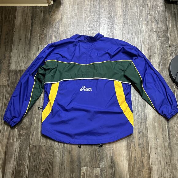Vintage Asics Full Zip 80s 90s Windbreaker Jacket Size Large WT93 Multicolor - Picture 4 of 8